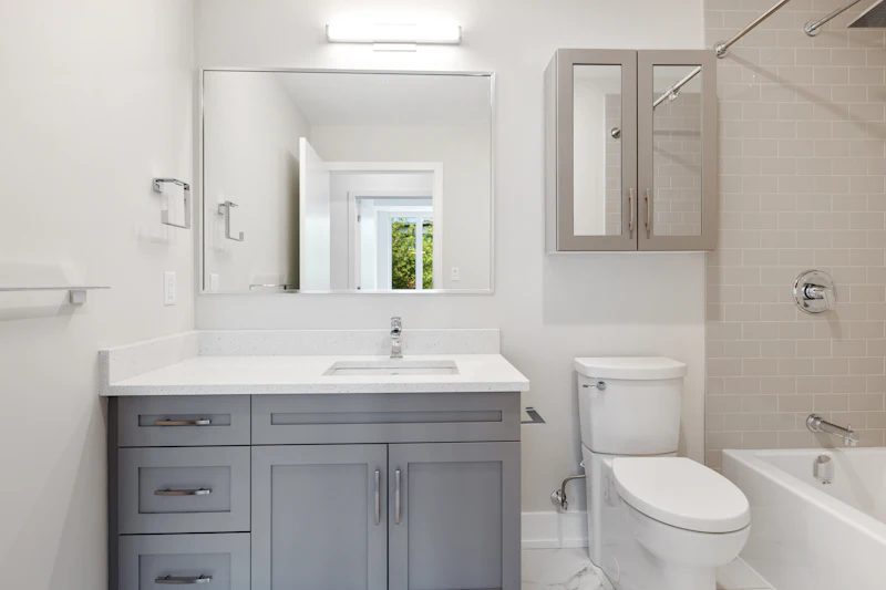 New bathroom fixtures